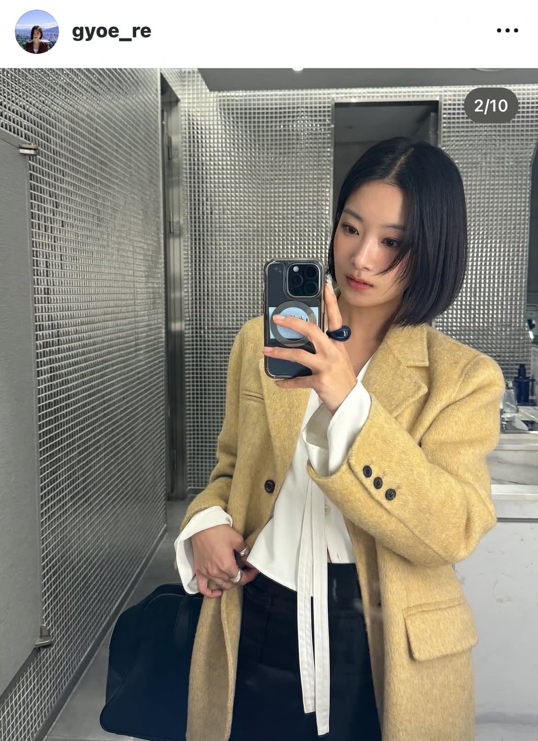 에이치모드 레이어드 스커트 블랙 M 상품이미지4