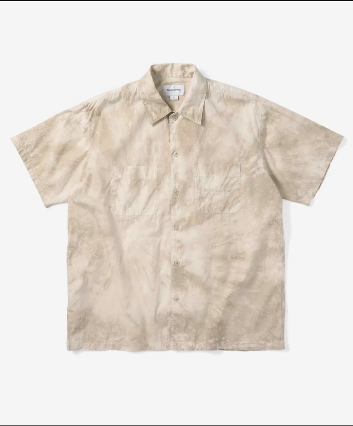 Tie Dye S/S Shirt Ecru 상품이미지1