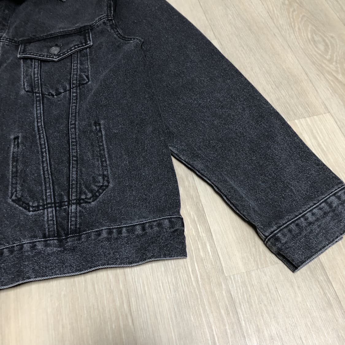 (XL) 브랜디드 BRANDED 2001 슬로우 워커 데님 자켓 블랙 상품이미지2