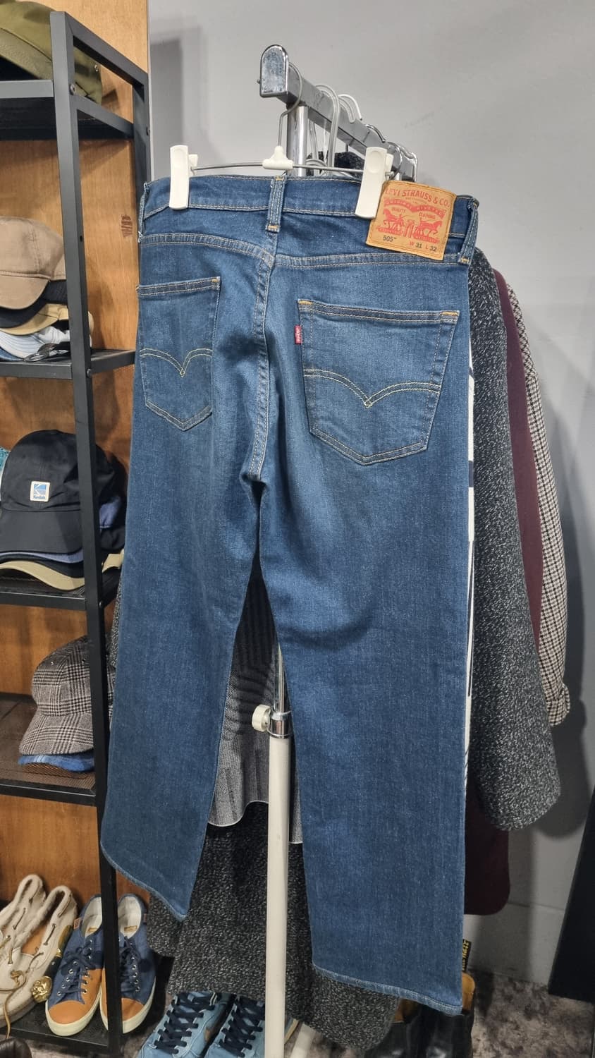 LEVI'S 레귤러(505) 진청워싱 데님진 31~32size 상품이미지2