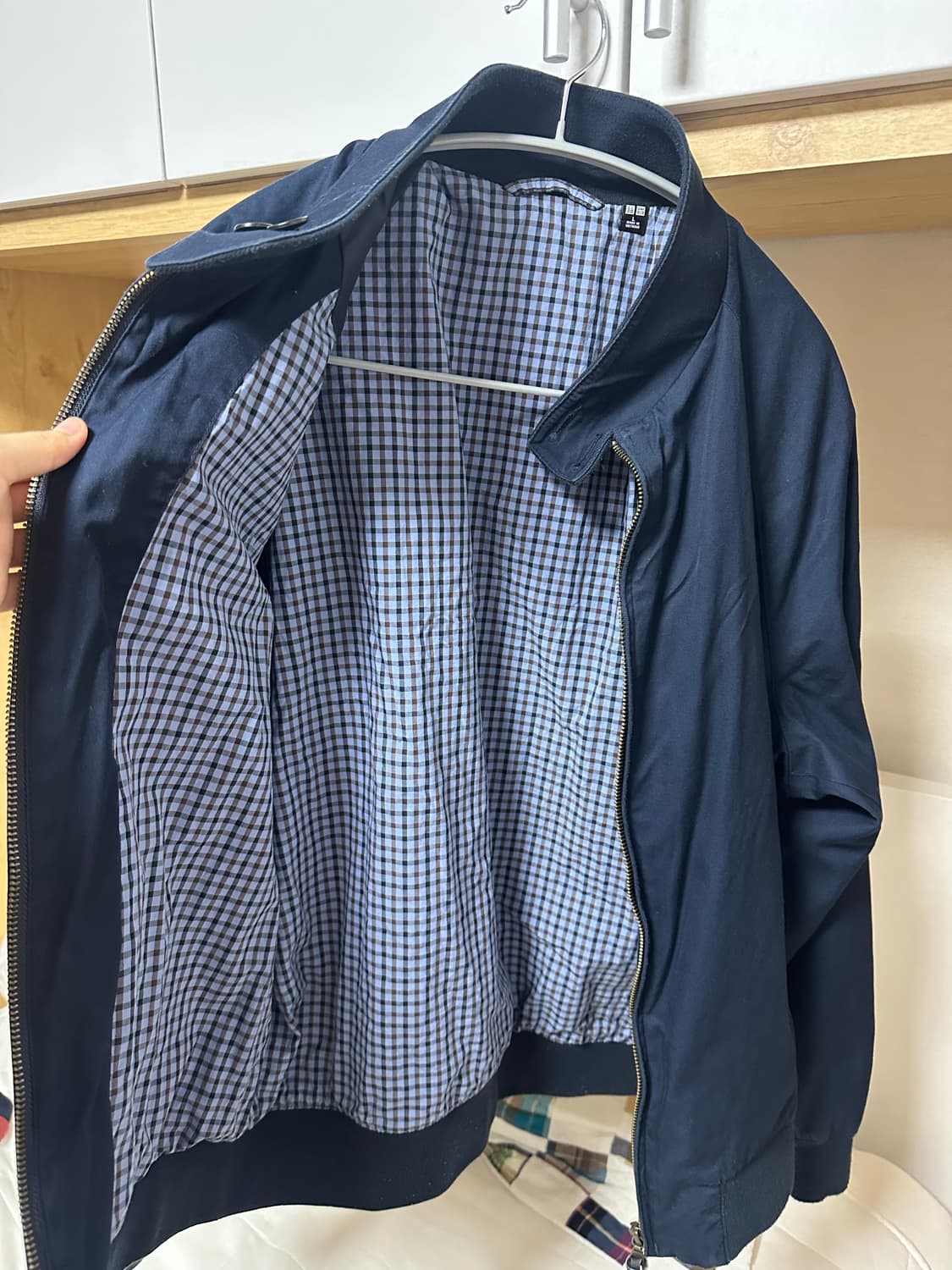 유니클로 해링턴 재킷 네이비 L 상품이미지4