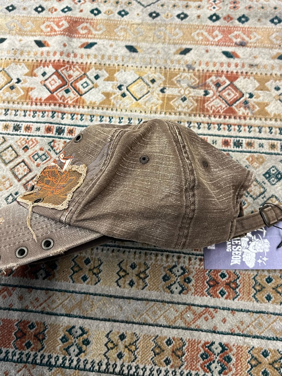 본더치 데미지 볼캡 브라운 #csz3043 상품이미지7