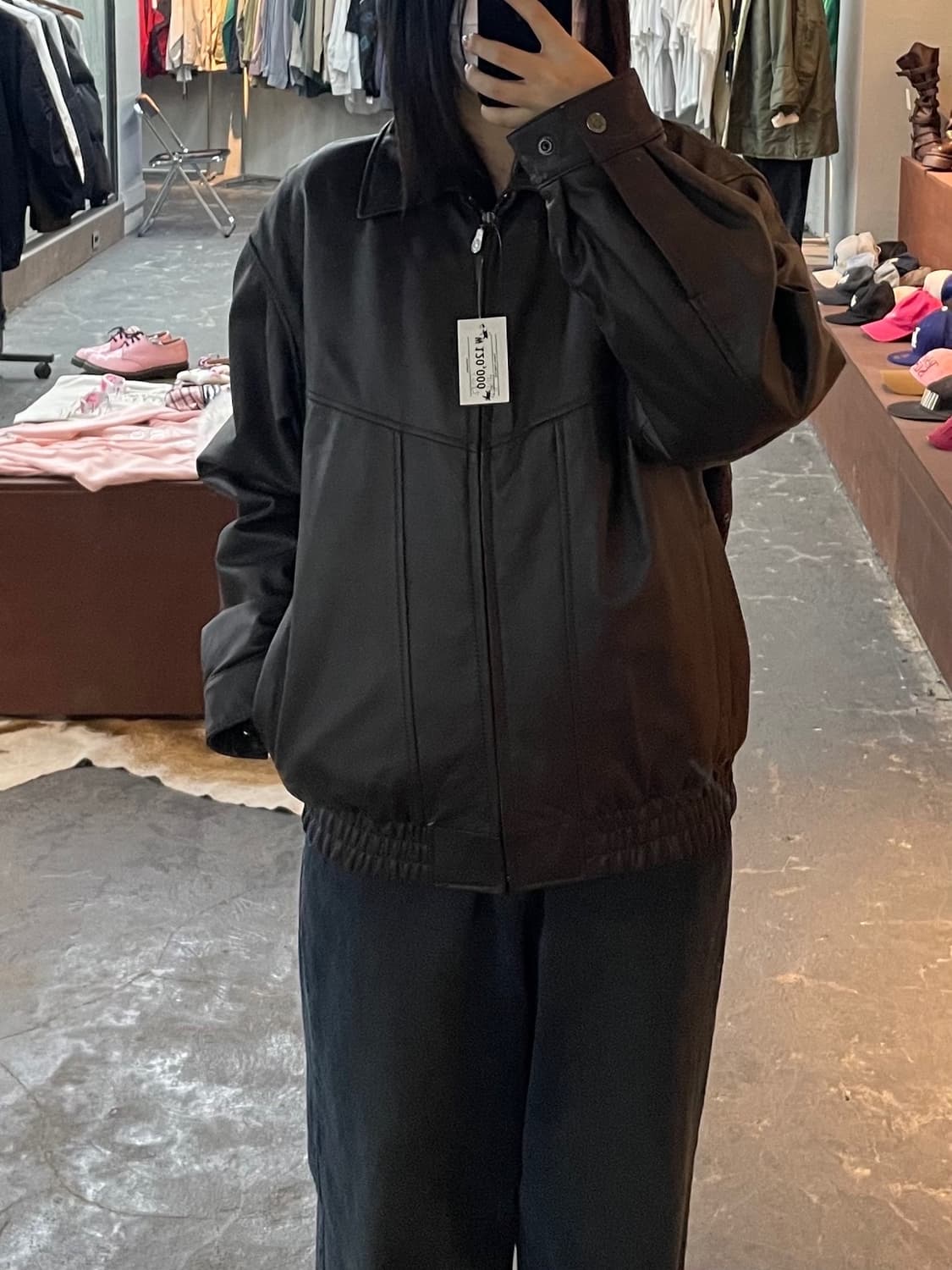 라운드트리 & 요크 램스킨 레더 가죽자켓 H1859 상품이미지1