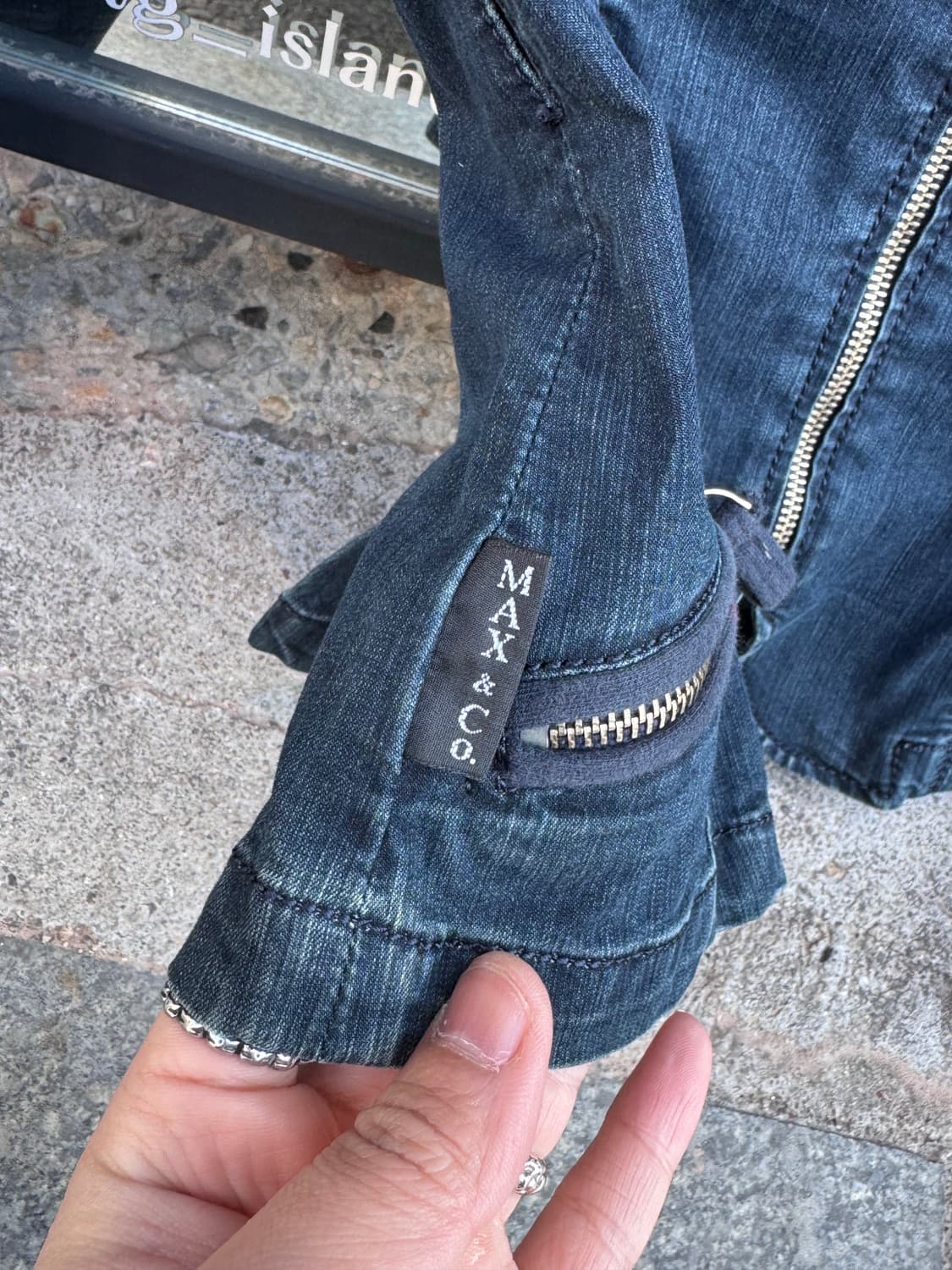 막스앤코 지퍼 디테일 데님자켓  상품이미지6