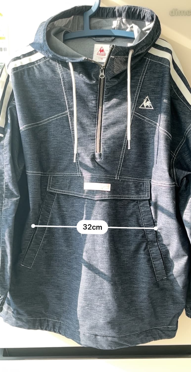르꼬끄 Le Coq  데님 후드집 아노락 자켓 XL 상품이미지5