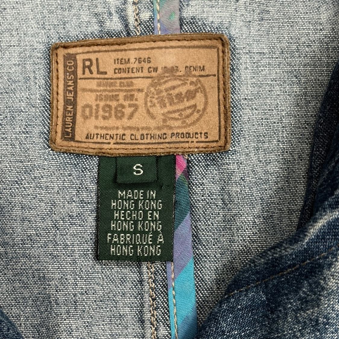 RALPH LAUREN 데님 롱 후드 야상 S 상품이미지6