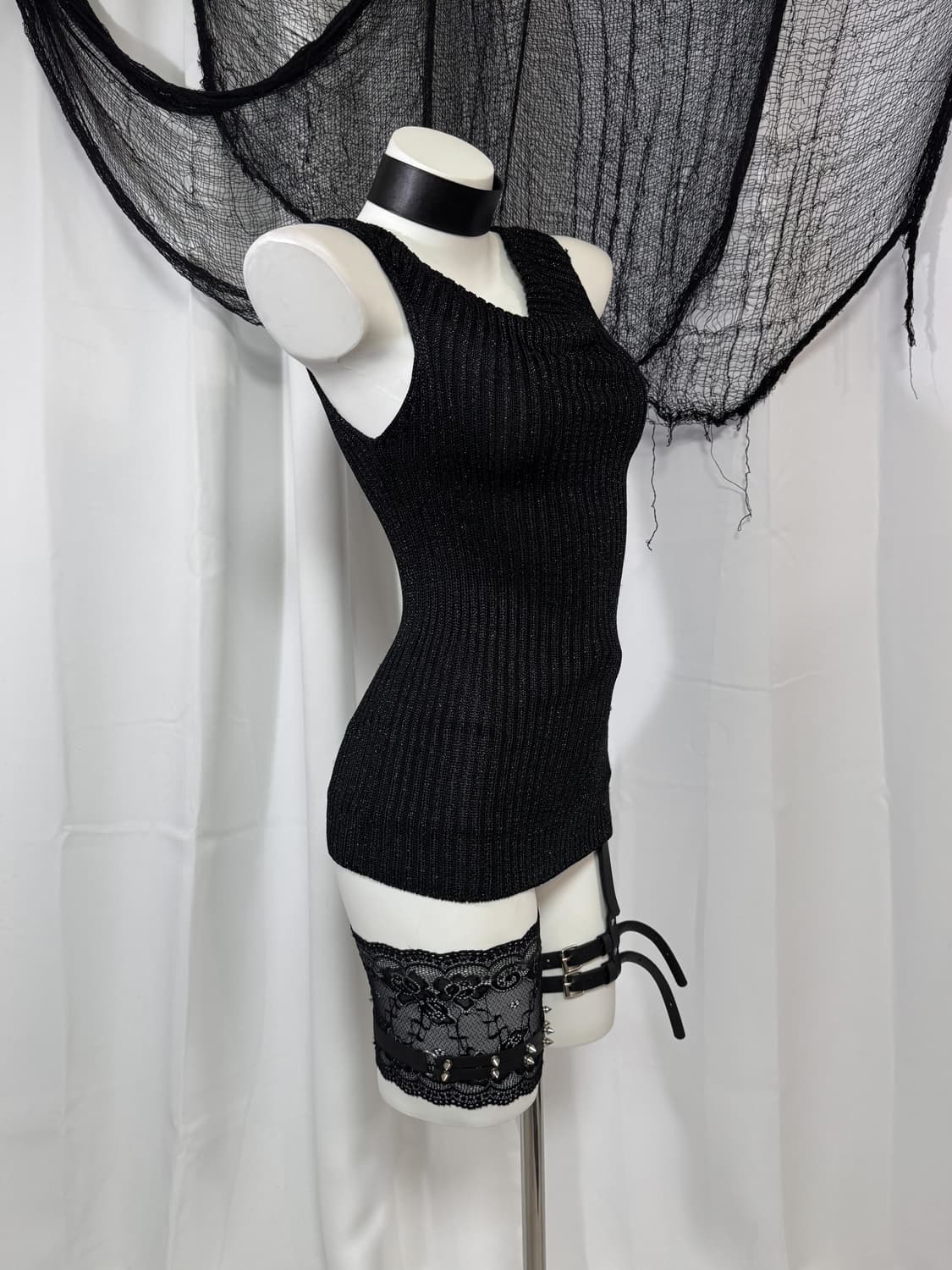 glitter knit sleevless 상품이미지3