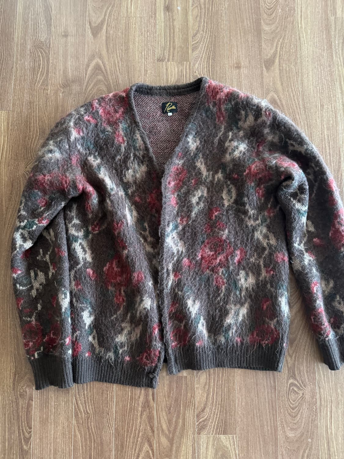 [L]니들즈 모헤어 가디건 로즈 상품이미지3