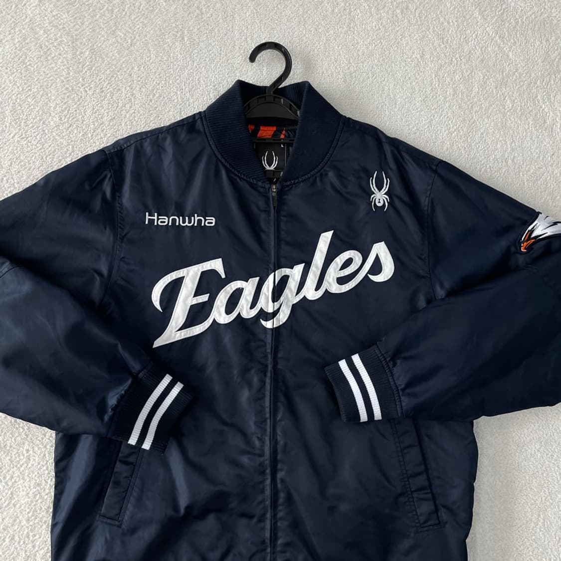 L 한화이글스 2025 스파이더 어센틱 춘추 점퍼자켓 상품이미지2