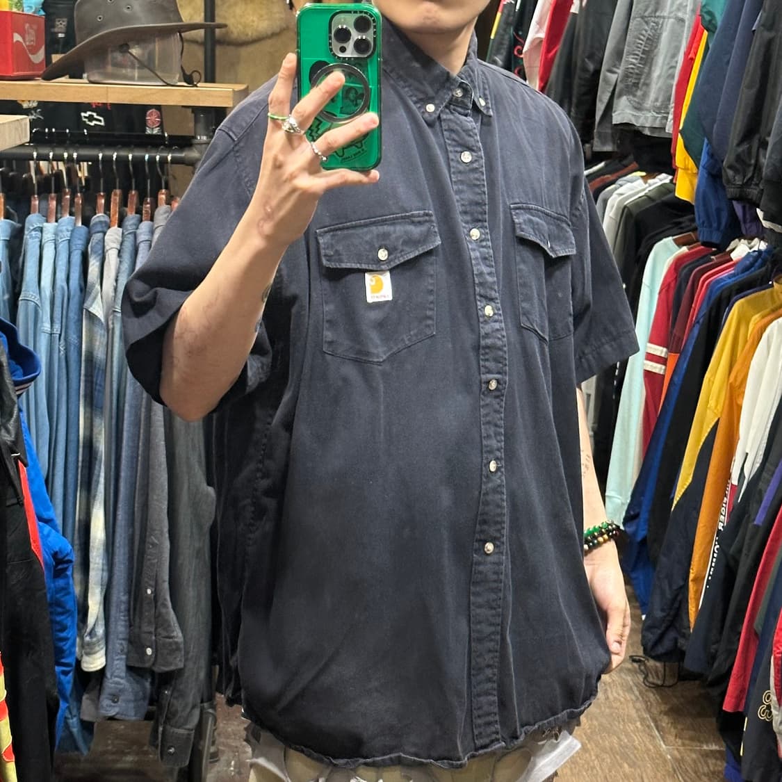 [HI] 칼하트 반팔셔츠 블랙 상품이미지4