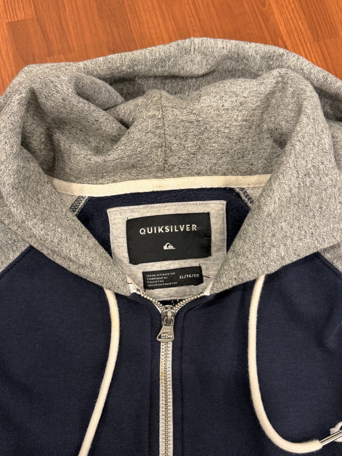 Quik Silver 퀵실버 배색 스웻 후드 집업 상품이미지10