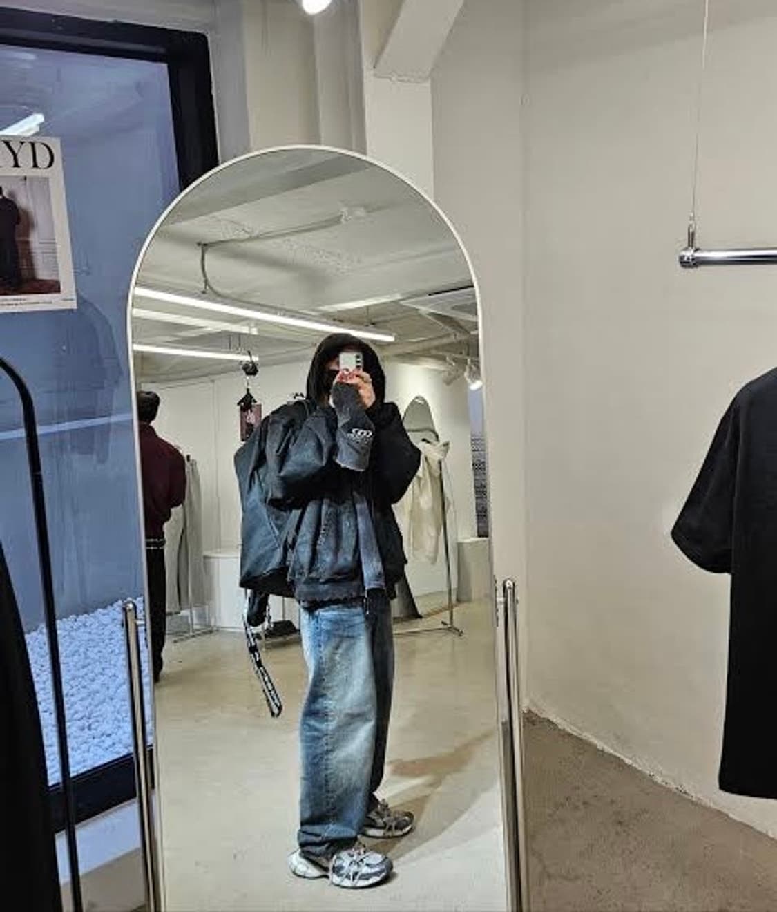 언더마이카 이에크 핸드 브러쉬 워시드 와이드진 코로즌 블루 상품이미지1