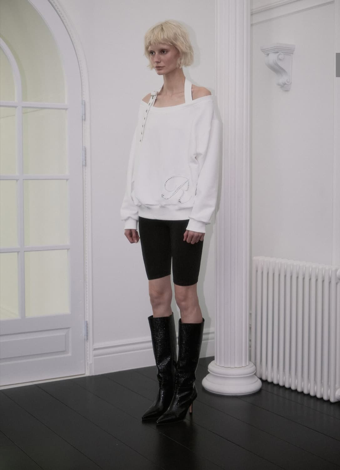 로제프란츠 오프숄더맨투맨 EyeletStrap OpenSweatshirt 상품이미지5