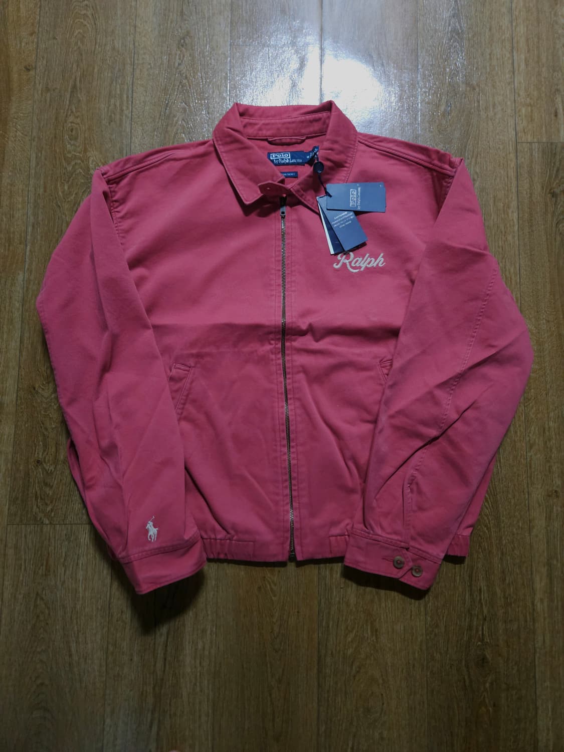 폴로 랄프 로고 빅자켓 더스트핑크 상품이미지4