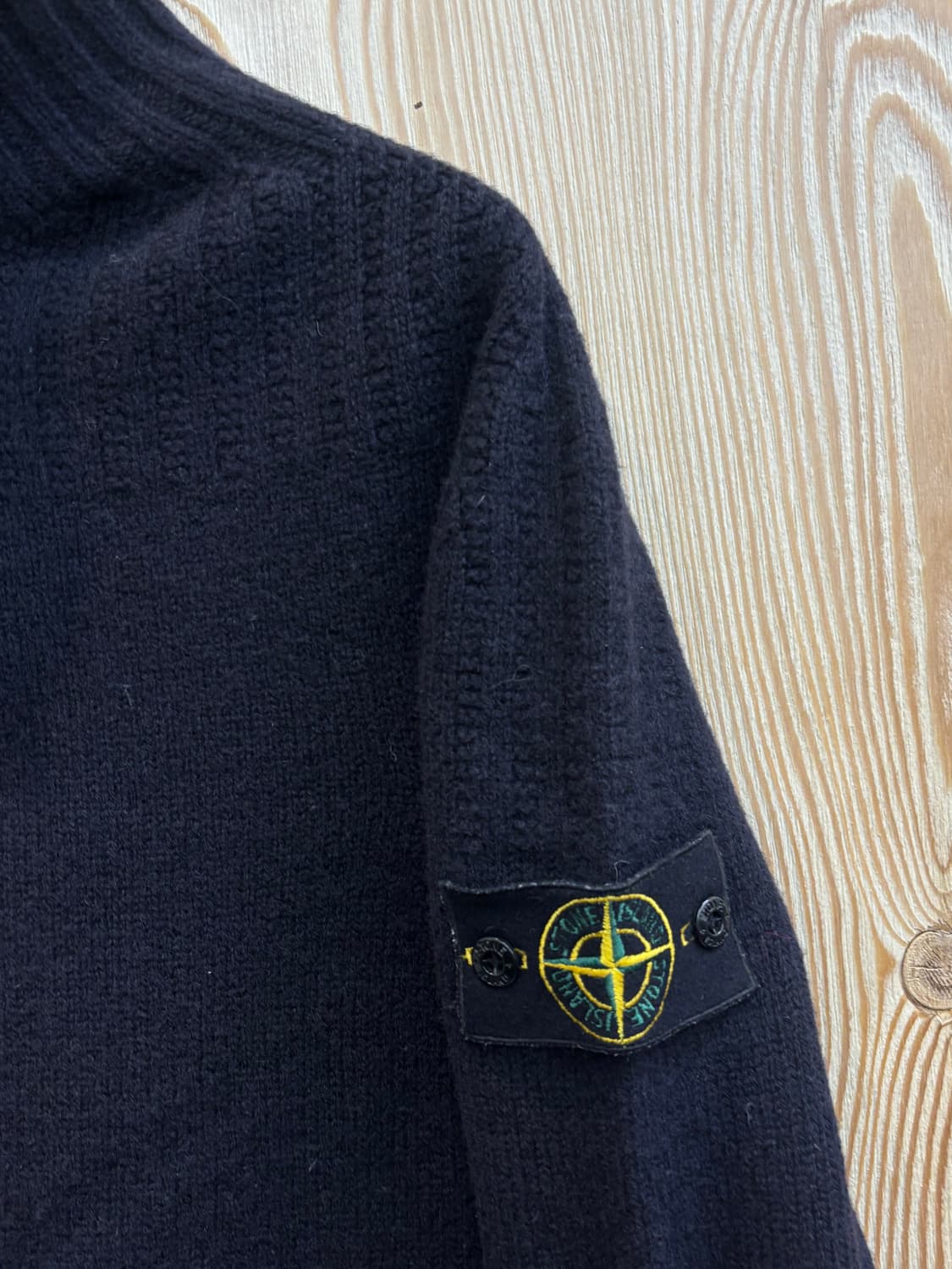 00s 스톤아일랜드 하프 집업 울 니트 상품이미지4