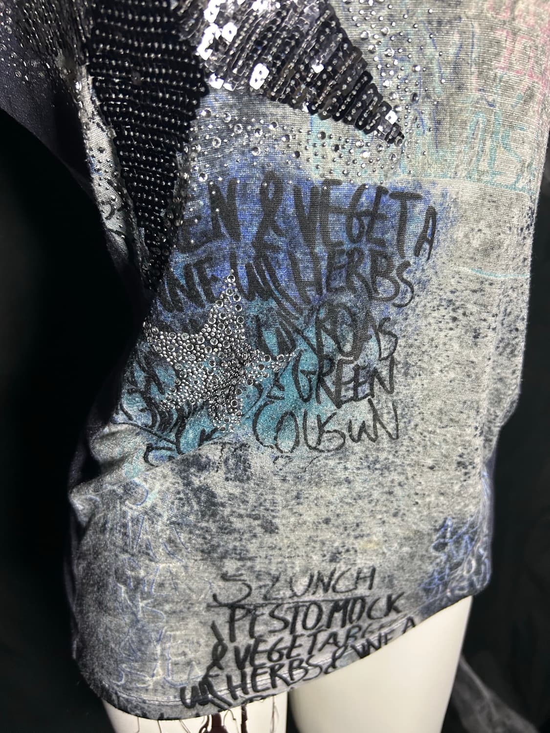 y2k star cubic tee 상품이미지3