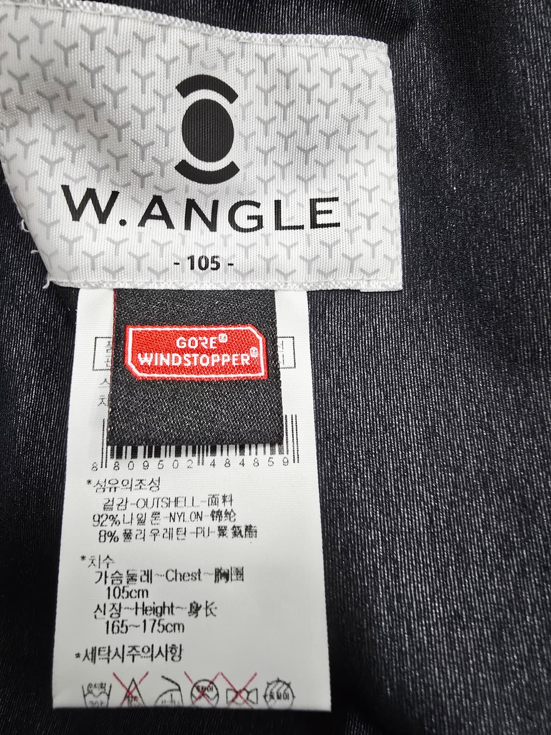 W.ANGLE 블랙 바람막이 자켓105 상품이미지10