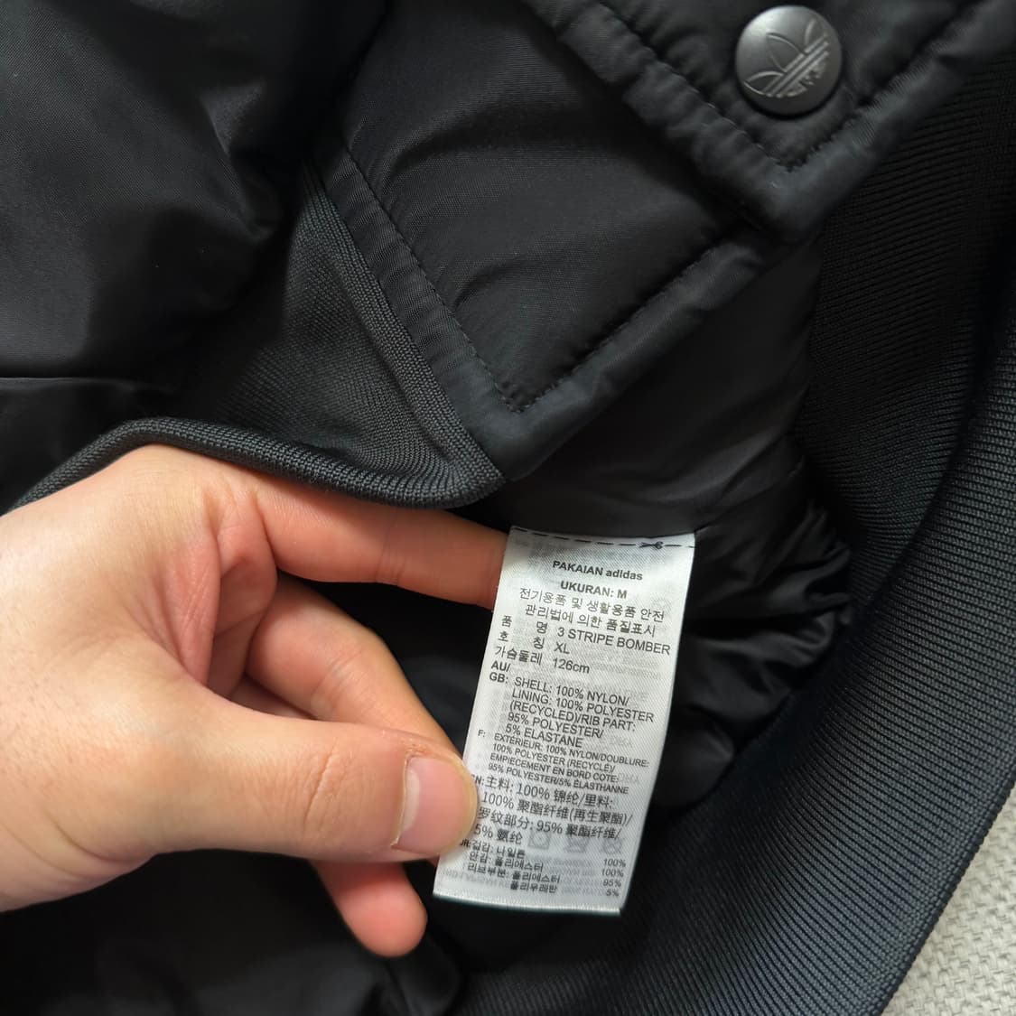 아디다스 오리지널 빅로고 카라 봄버 자켓 상품이미지4