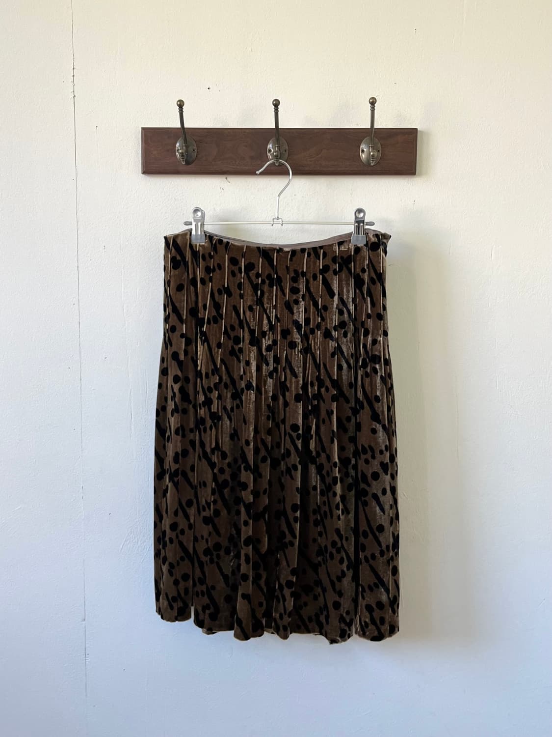 et vous 도트 벨벳 스커트 상품이미지1