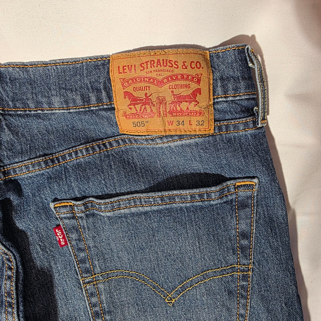 [W34L32]리바이스 LEVIS 505 COOL 데님팬츠 상품이미지7