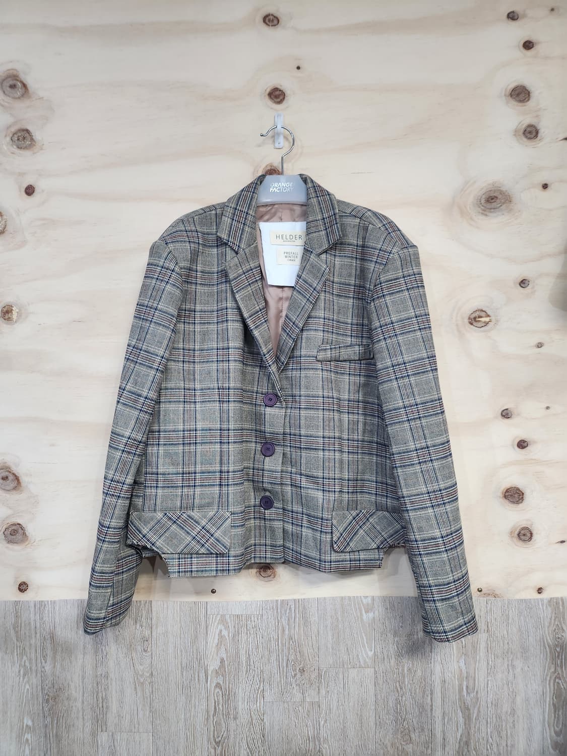 530) 헬더 HELDER 글렌체크 오버핏 자켓 상품이미지1