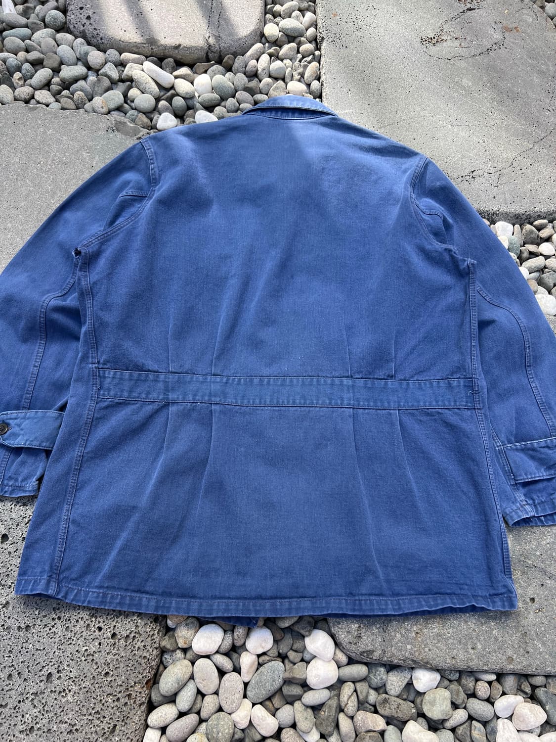 WASHING BLUE OLD VINTAGE BELTED 프렌치워크자켓 상품이미지7