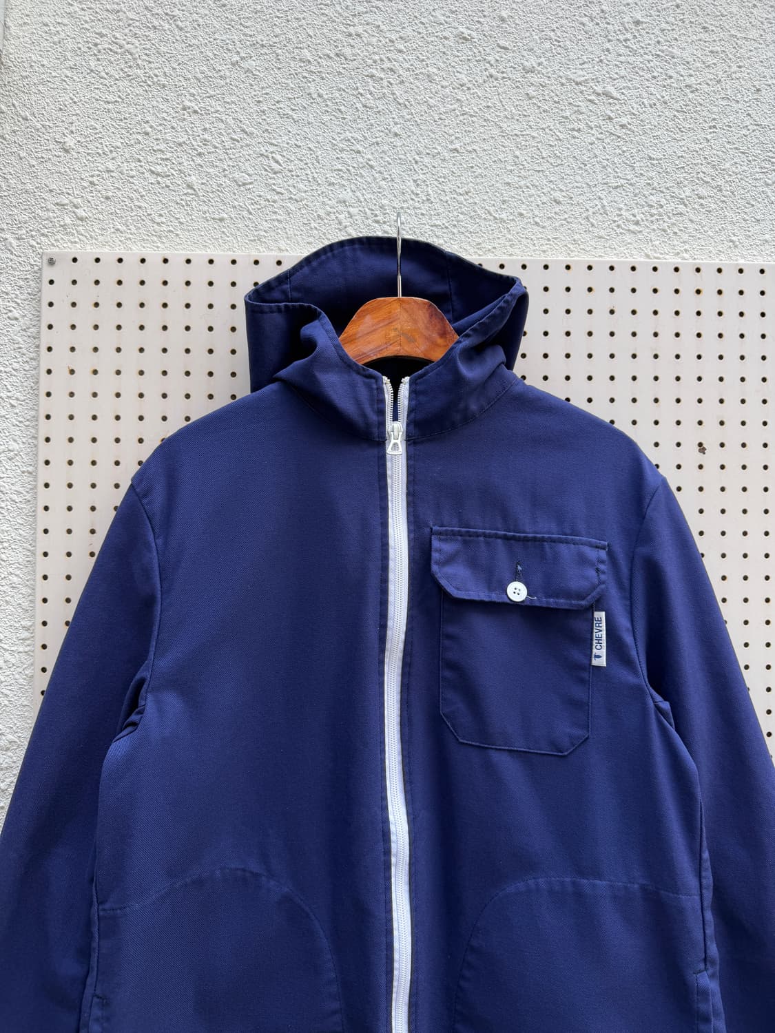 2000s FRENCH CHEVRE HOODED 빈티지 프렌치워크자켓 상품이미지3