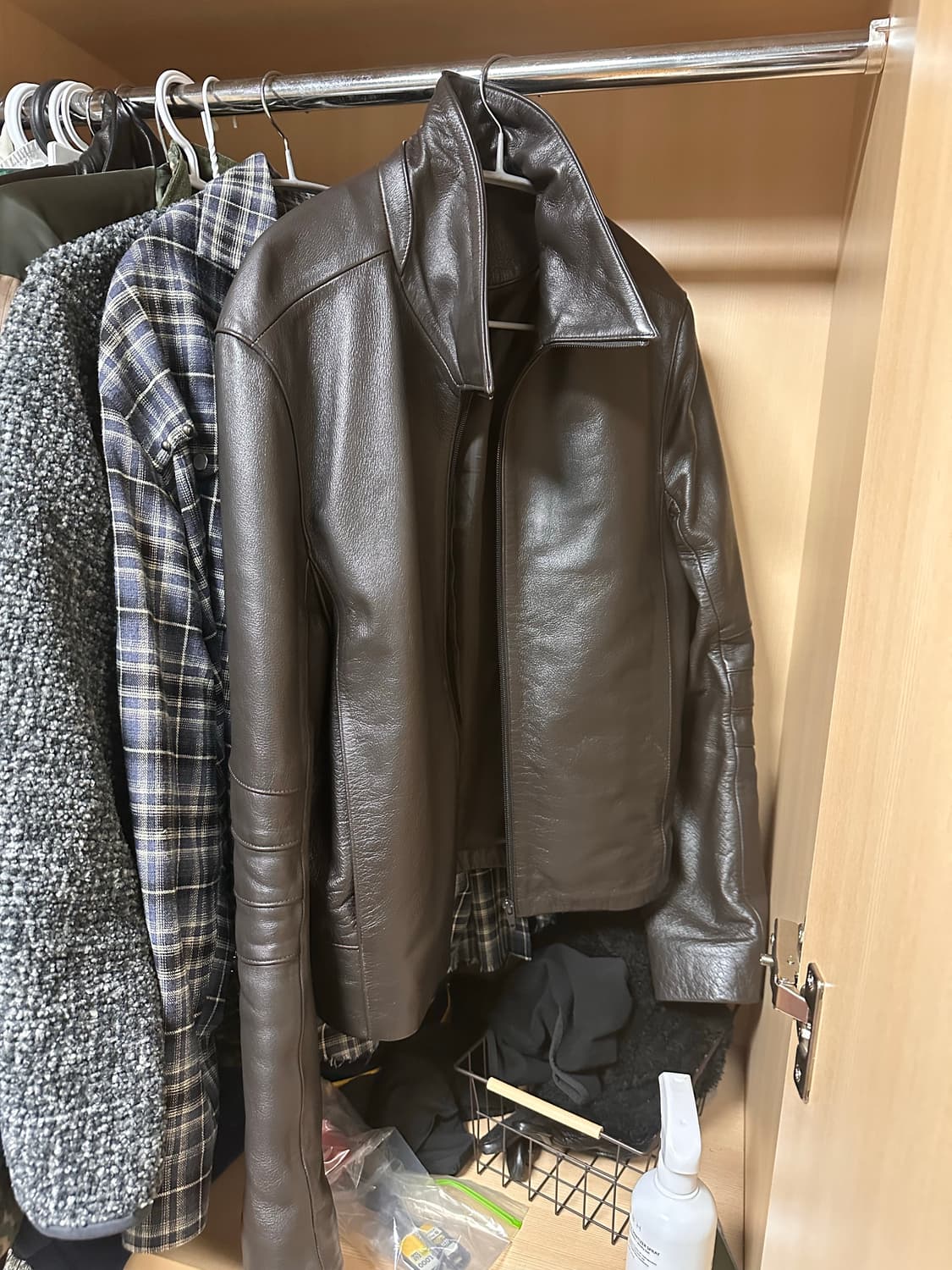 머듈 레더자켓 브라운(1) 상품이미지1