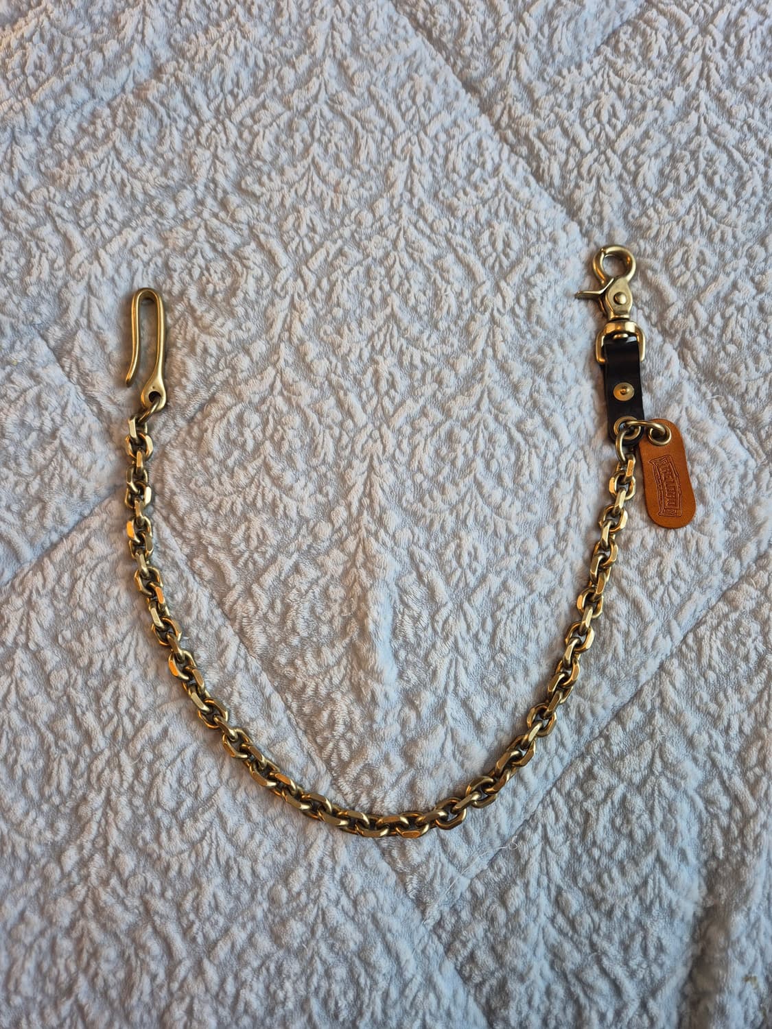 바지 장신구 황동체인 (소가죽 부자재) 상품이미지1