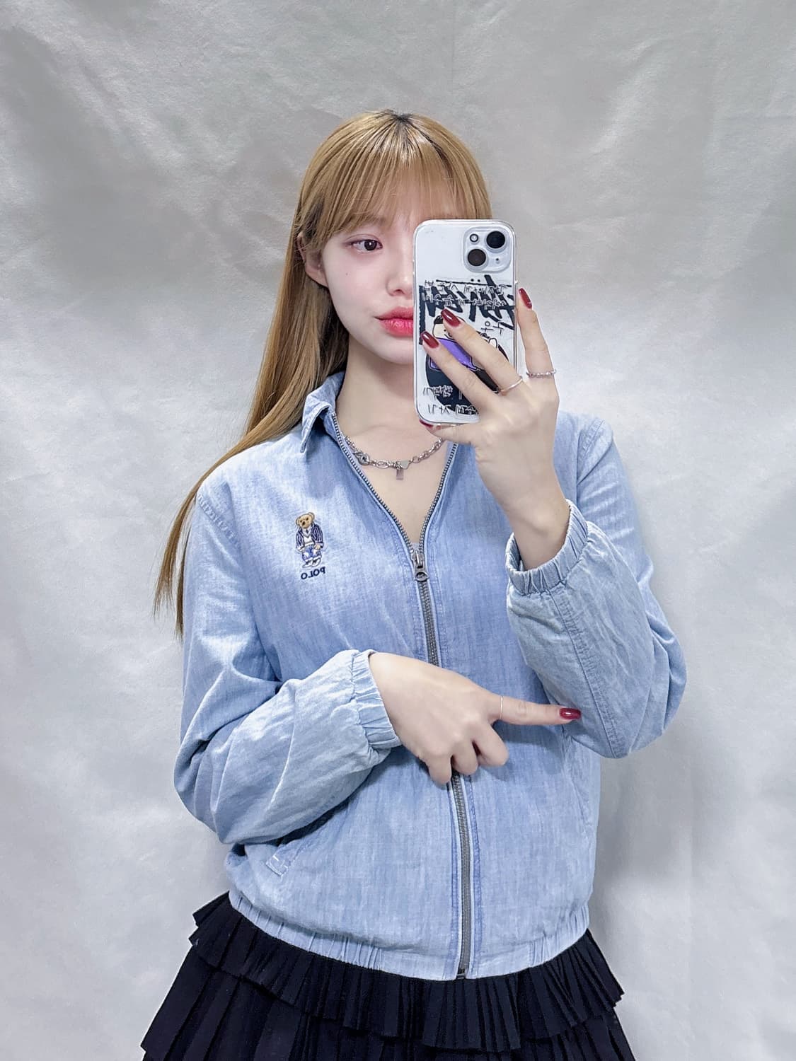 폴로 랄프로렌 베어 데님 셔츠자켓  상품이미지1