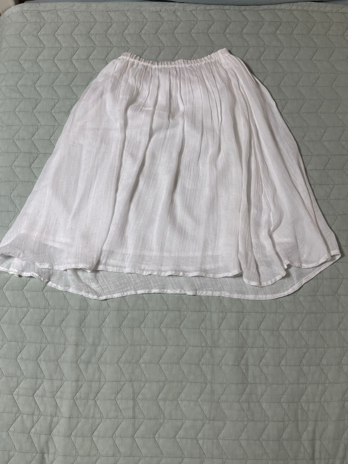 화이트 미디스커트 레이어드 모리룩 모리걸 빈티지 상품이미지2