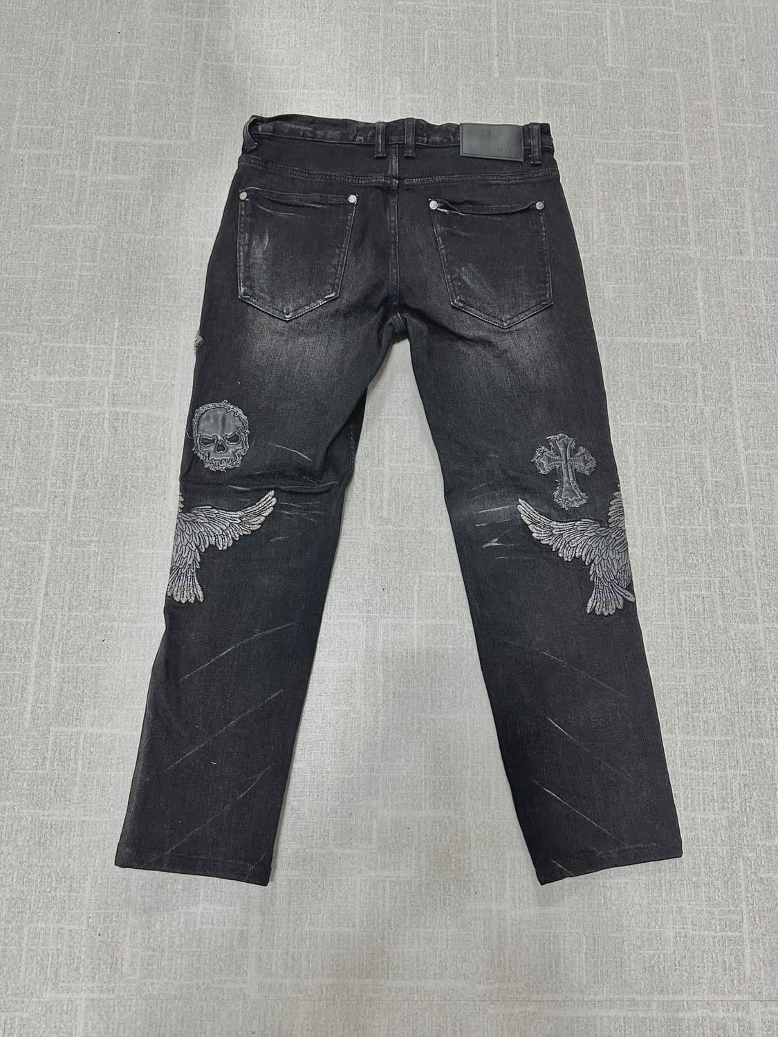 Cloud72 해골 십자 팬츠 34 상품이미지2