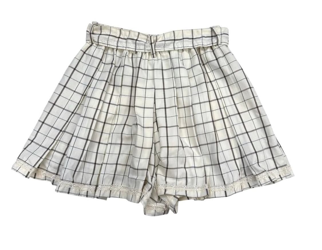 빈티지 엑시즈팜 리본 체크 스커트 팝니당 상품이미지2