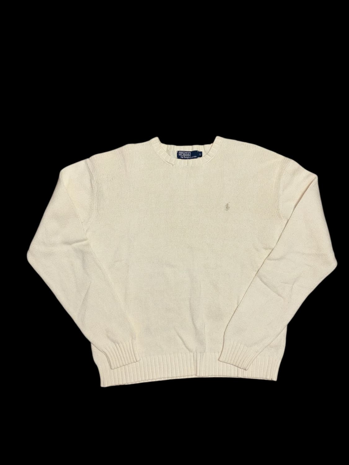 폴로 랄프로렌 아이보리 크림색상 니트 상품이미지3