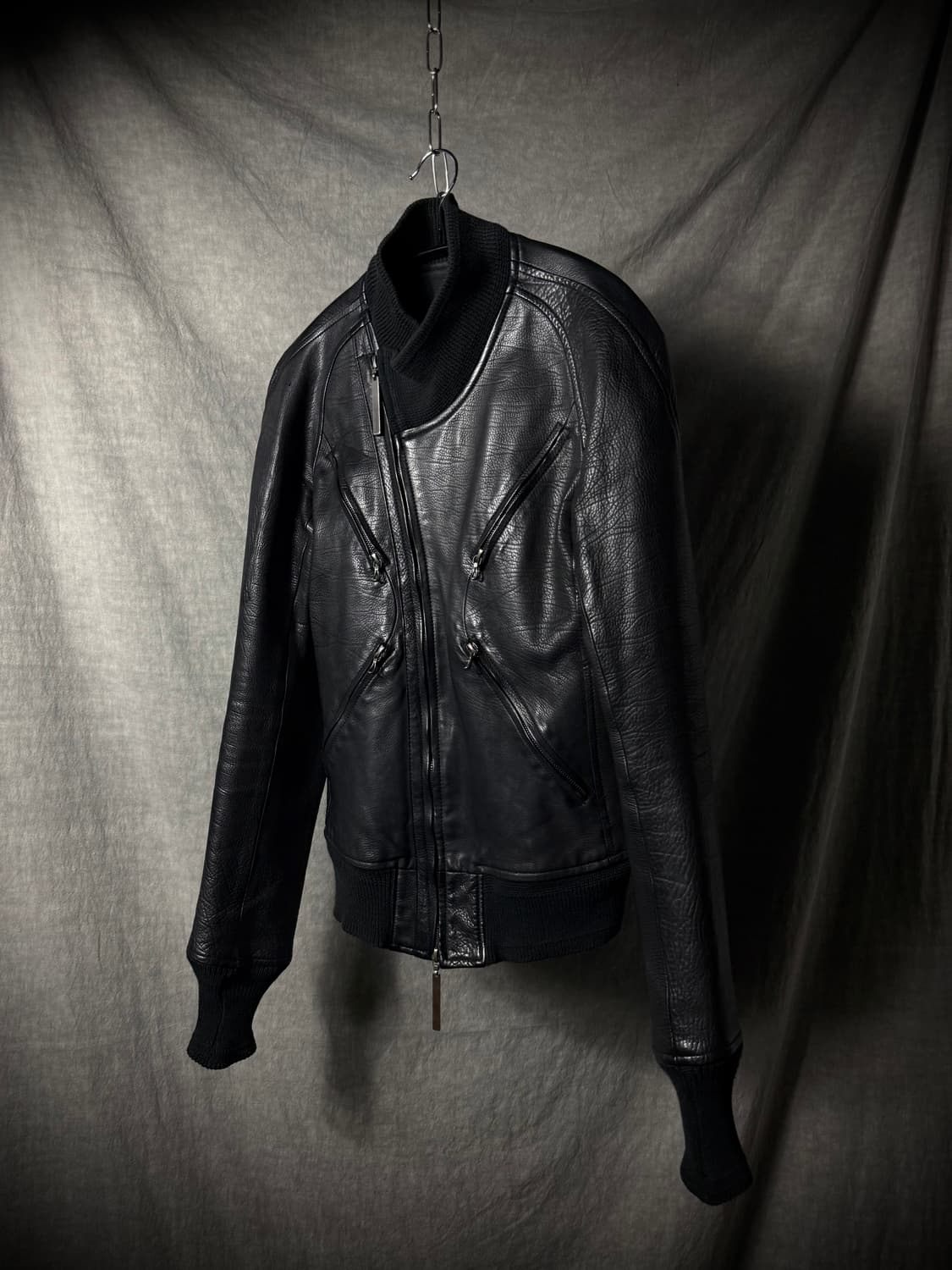 The Viridi-Anne Calf Leather Jacket  상품이미지1