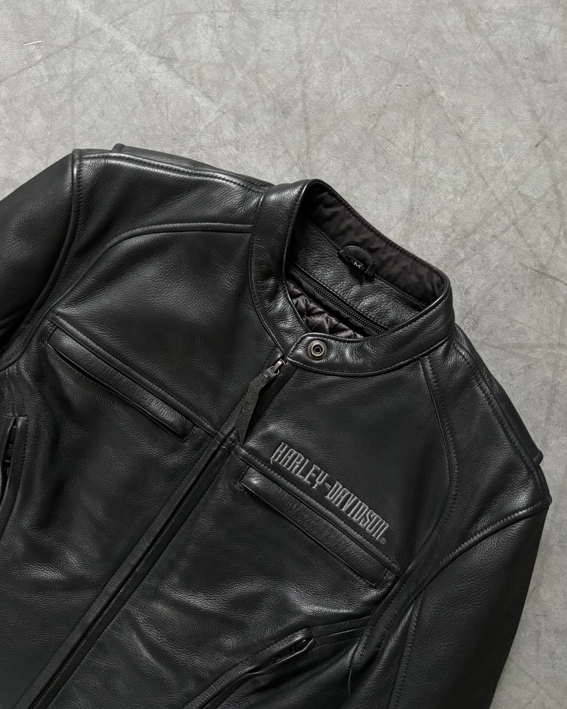 Harley Davidson 할리데이비슨 리얼 레더 레이싱 자켓 상품이미지4