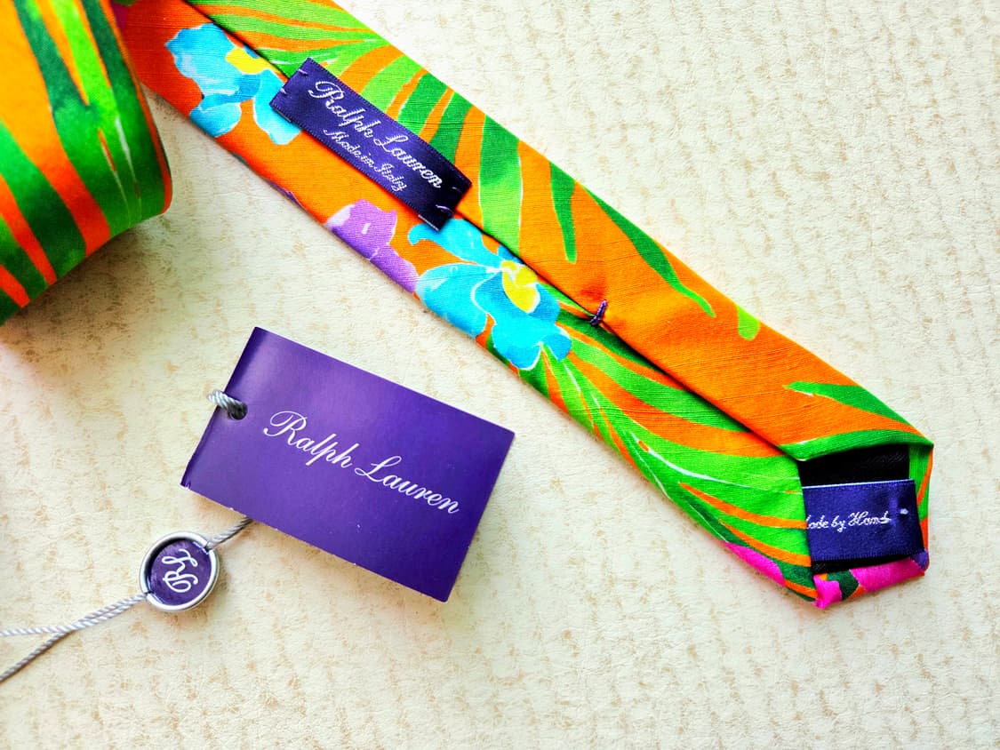 랄프로렌 퍼플라벨 트로피칼 넥타이 상품이미지4