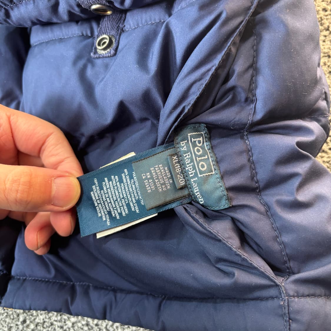 폴로 랄프로렌 보이즈 리버시블 다운 베스트 (XL/18-20) 상품이미지3