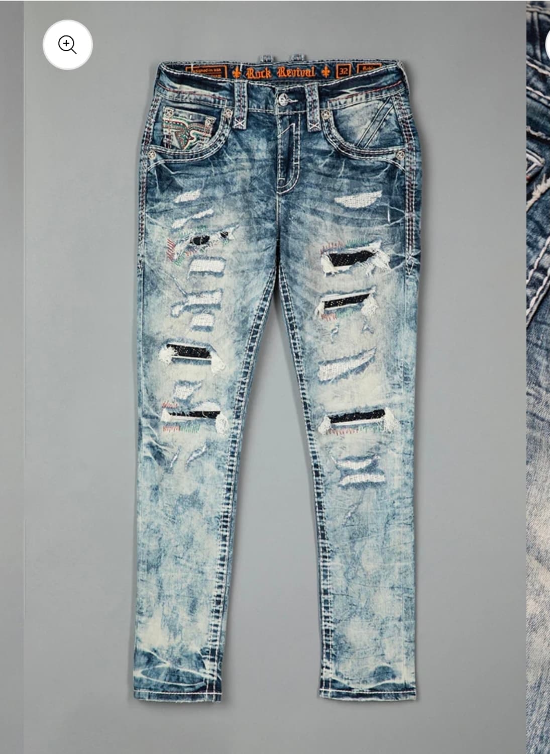 락리바이벌 로빈 테이퍼 진 청바지 상품이미지1