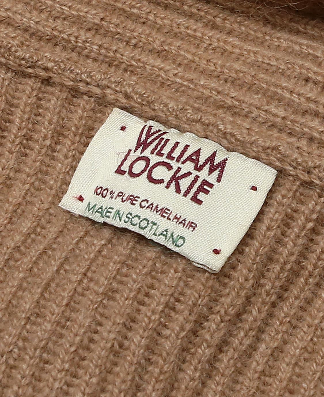 윌리엄 로키 [William Lockie] 퓨어 낙타털 니트 숄카라가디건 상품이미지5