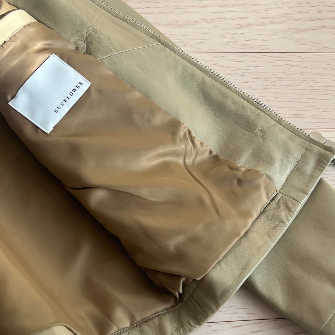 선플라워 레더 트러커 카키 46 상품이미지3
