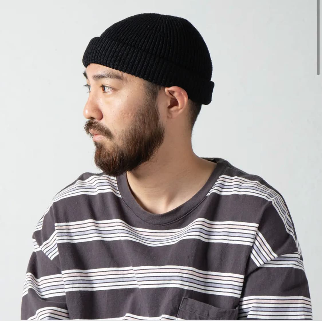 Racal SK8 롤 니트 캡 블랙 상품이미지9