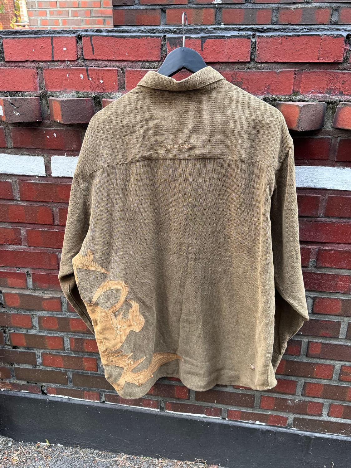 80s 펠레펠레 드래곤 자수 셔츠 상품이미지3