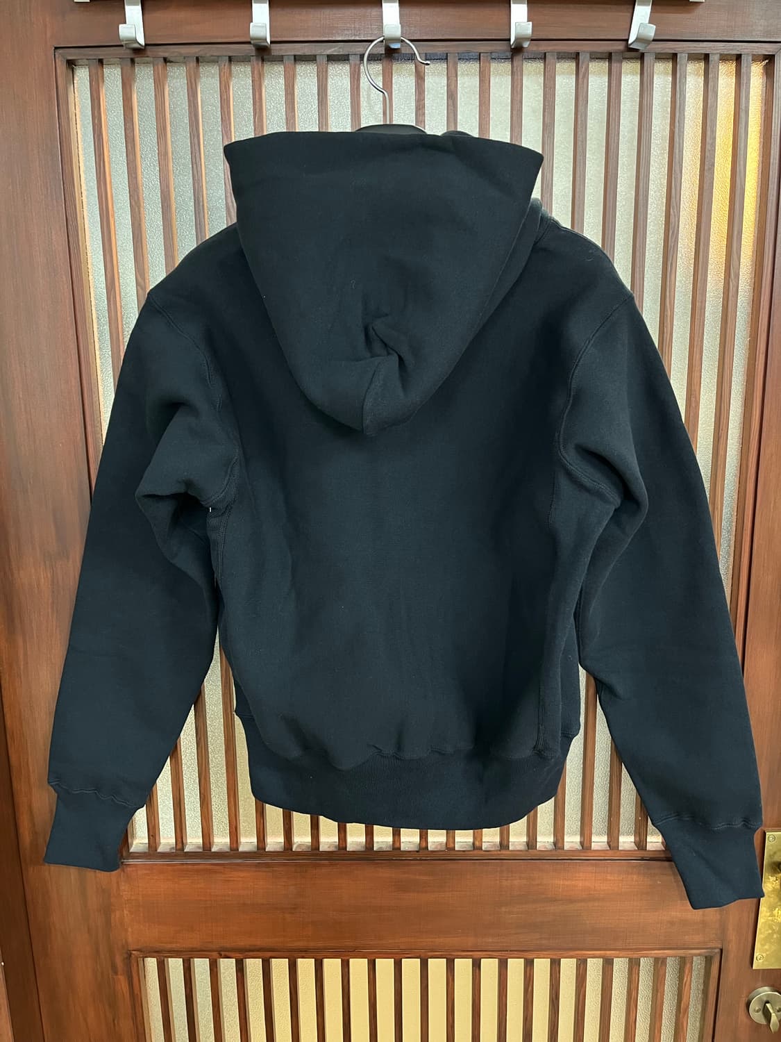 챔피온 리버스위브 made in usa 레드탭 후드집업 검정 M 상품이미지2