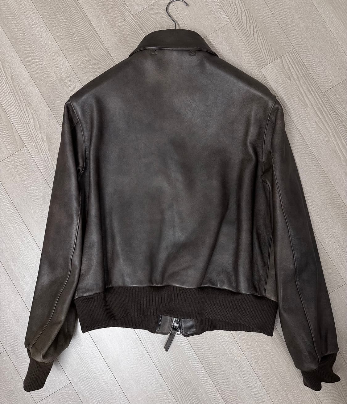 페라라코리아 페라라 코리아 A2 A-2 양가죽 자켓 다크 브라운 L 상품이미지7