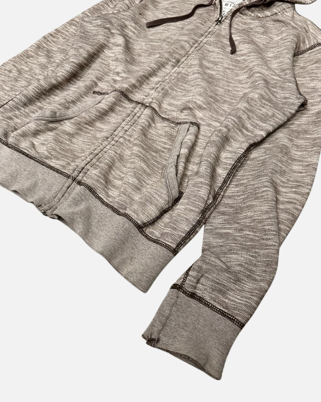 grunge melange aging hood zip-up 상품이미지4