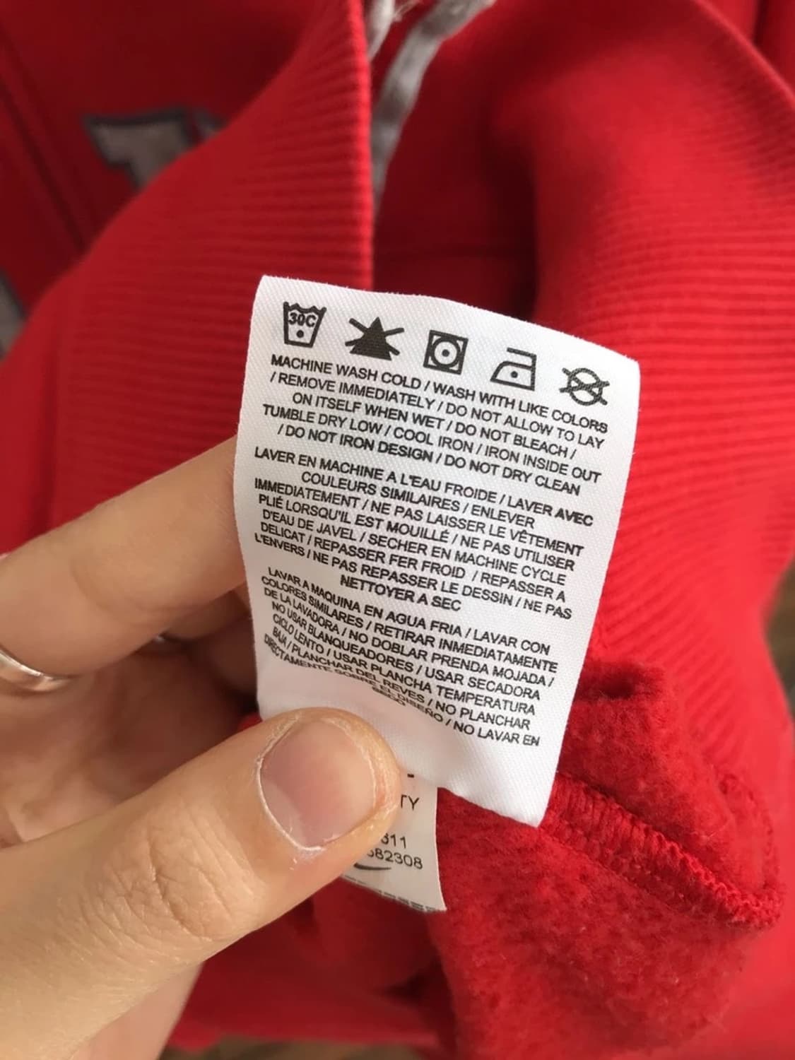 Nike Spellout Red Zip-up Sweatshirt 상품이미지8