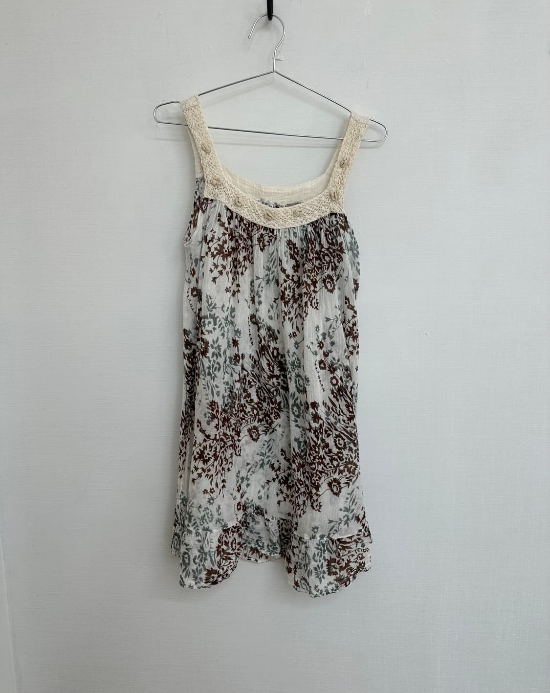 flower layered sleeveless ops 상품이미지3