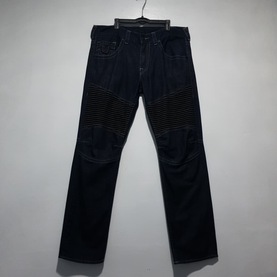 36인치) 트루릴리전 큐알 정품 섹션 모토 바이커 데님 팬츠 청바지 발망 상품이미지1