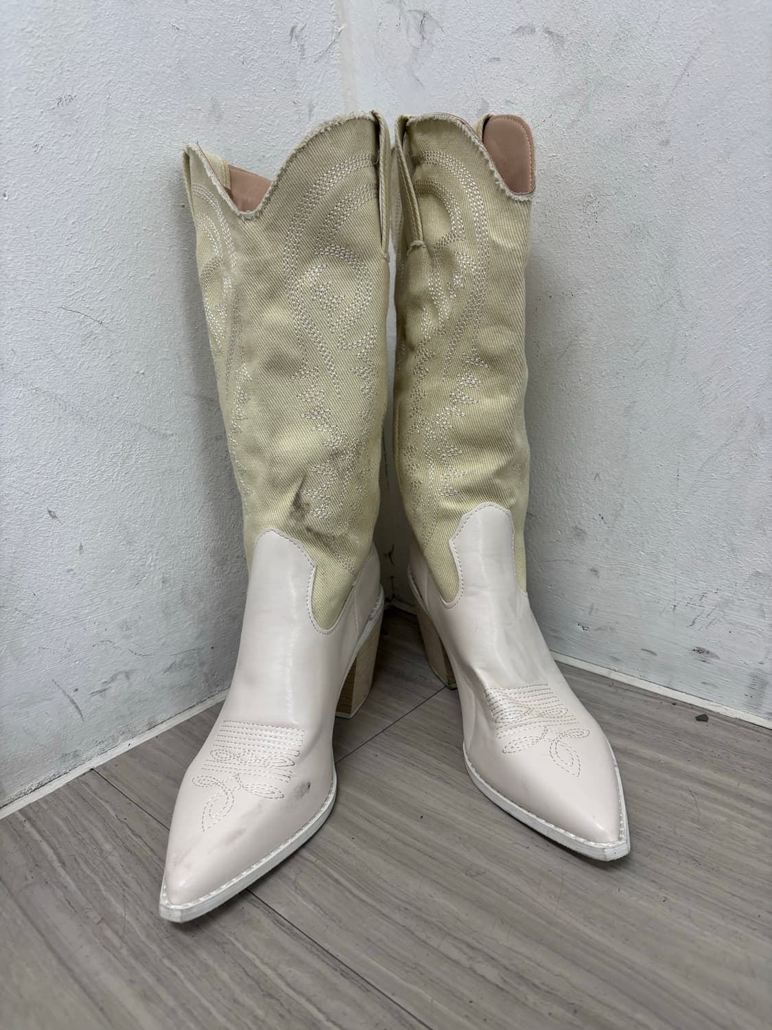 White&Ivory Western Long Boots 상품이미지6